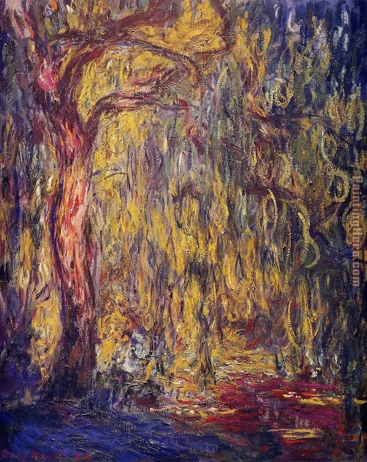 Weeping Willow 1 painting - Claude Monet Weeping Willow 1 art painting